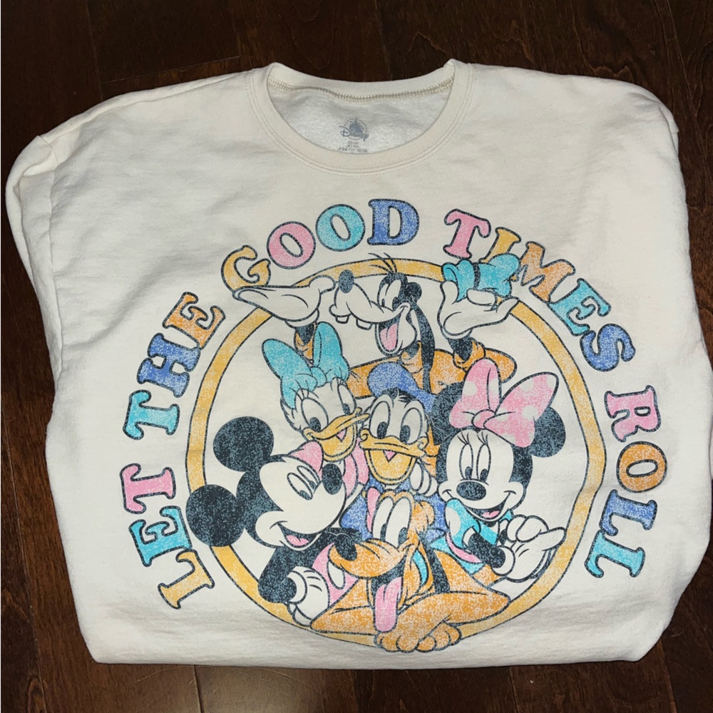 Disney Vintage/Retro Mickey and Friends Let the Good Times Roll Sweatshirt
